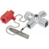 KS Tools 1301010 Mini klíč k rozvodným skříním, 42 mm klíč od skříňového rozvaděče zinkový tlakový odlitek 1 ks