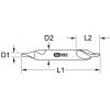 KS Tools 330.1208 3301208 centrovací vrták 6.3 mm 1 ks