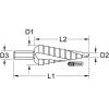 KS Tools 3302351 330.2351 HSS TIN-TIP stupňovitý vrták 1 ks