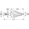 KS Tools 3302376 330.2376 HSS TIN-TIP stupňovitý vrták 1 ks