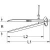 KS Tools 3000405 Odpichovací kružítko nástrojová ocel