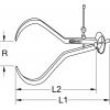 KS Tools 3000428 Obkročné hmatadlo nástrojová ocel