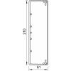 OBO Bettermann 6027172 kabelová lišta držák kabelů (d x š x v) 2000 x 210 x 60 mm 4 ks šedá