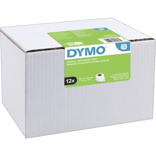 DYMO etikety v roli kombinované balení 13186 S0722420 101 x 54 mm papír bílá 2640 ks trvalé přepravní štítky, Typové štítky