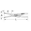 KS Tools 150.1560 Kleště na objímku výfuku, 310 mm