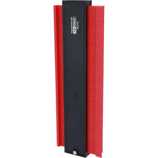 KS Tools 140.2147 Obrysová šablona, plast, 280 mm dlouhá