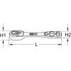 Chladící klimatizační ráčna 5 v 1, přepínatelná, 157 mm KS Tools 130.0222