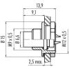 binder 09-0411-00-04 kulatý faston, 20 ks