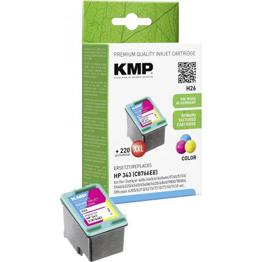 KMP Ink náhradní HP 343, C8766EE kompatibilní barva H26 1024,4343