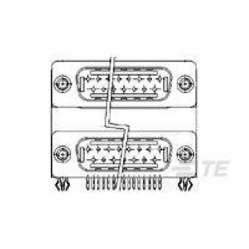 TE Connectivity TE AMP AMPLIMITE Stackable Connectors 1734280-3 1 ks