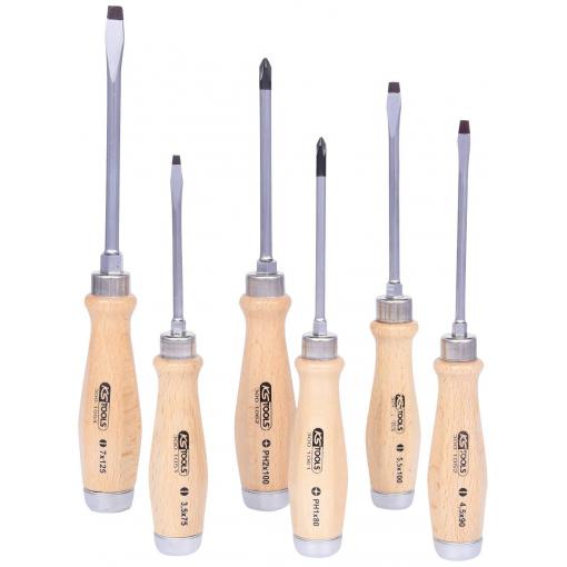 KS Tools 300.1050 sada šroubováků, plochý, PH, vnější šestihran, NEW-50354