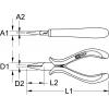 KS Tools 5007028 ploché kleště rovné nástrojová ocel 125 mm