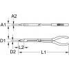 KS Tools 500.7161 ploché kleště nástrojová ocel 340 mm
