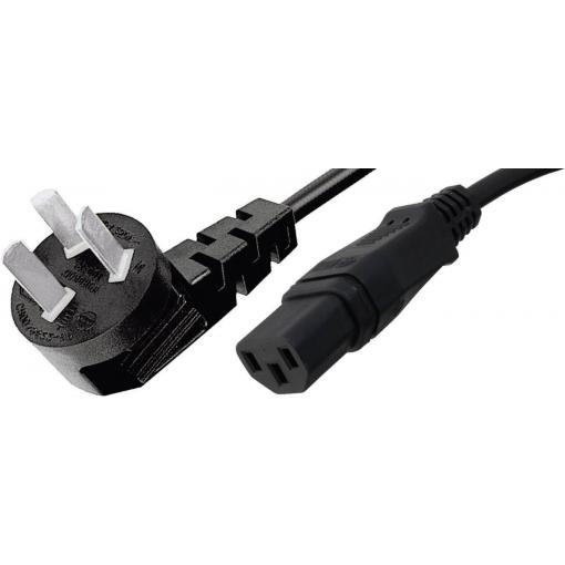 HAWA 1008258 IEC kabel černá 2.00 m