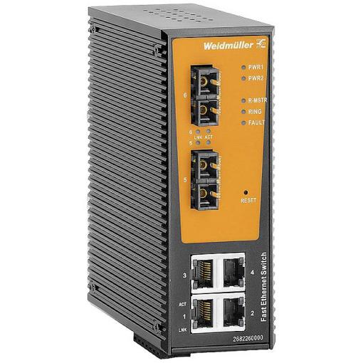 Weidmüller 2682270000 IE-SW-AL06LM-4TX-2SCS průmyslový ethernetový switch 100 MBit/s