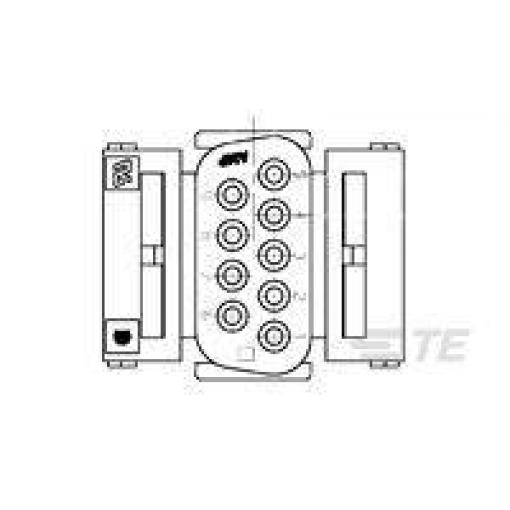 TE Connectivity TE AMP AMPLIMITE HD20 Crimp Snap-In 207752-3 1 ks Package