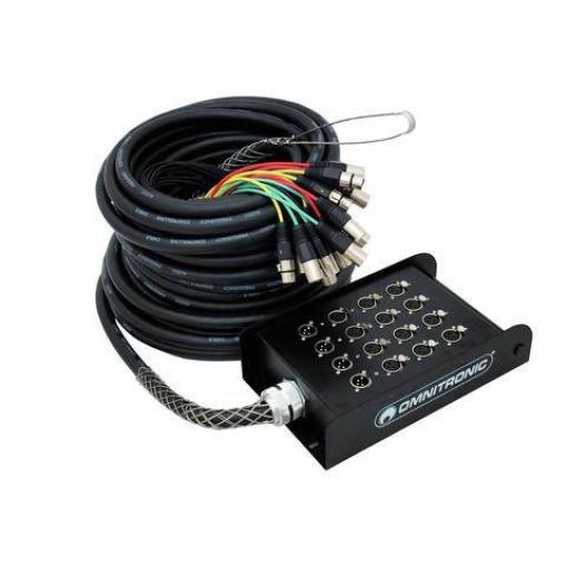Omnitronic XLR/XLR multicore kabel 30.00 m počet vstupů:12 x Počet výstupů:4 x