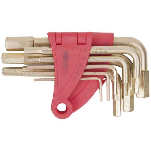 KS Tools 963.1514 inbus sada klíčů 1/16 palec, 5/64 palec, 3/32 palec, 1/8 palec, 5/32 palec, 3/16 palec, 7/32 palec, 1/4 palec, 5/16 palec, 3/8 palec 10dílná