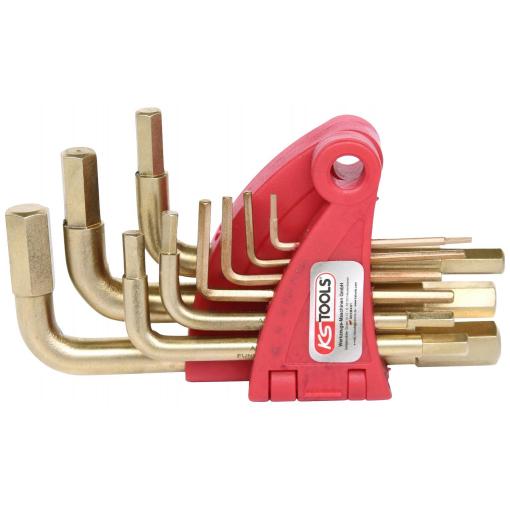 KS Tools 963.1513 inbus sada klíčů 1.5 mm, 2 mm, 2.5 mm, 3 mm, 4 mm, 5 mm, 6 mm, 8 mm, 10 mm 9dílná