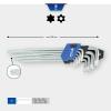 Brilliant Tools BT044019 sada klíčů T 10, T 15, T 20, T 25, T 27, T 30, T 40, T 45, T 50 9dílná