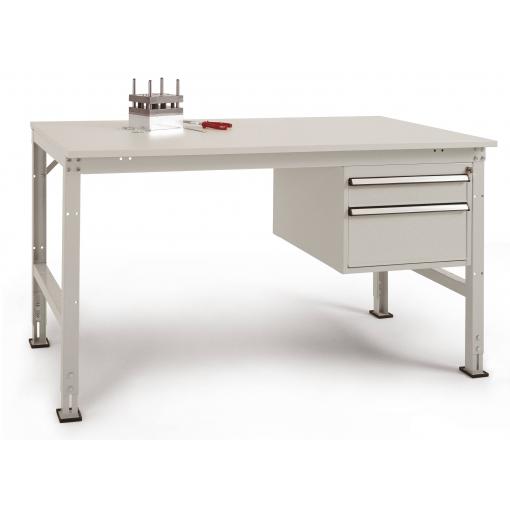 Manuflex AU5567.7035 Jednotlivé pracovní stůl UNIVERZÁLNÍ 1500x800x760 mm, Pl.umění.lichtg. RAL7035 světle šedá světle šedá
