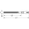 KS Tools 157.0950 Pilník na brzdový třmen, 270 mm