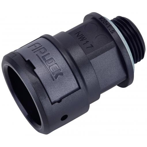 Fränkische Rohrwerke 4890305700 ASPA-12M16PB hadicová spojka černá M16 x 1.5 12 mm rovná 10 ks