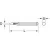 KS Tools 156.0130 Průbojník, Ø 2 mm