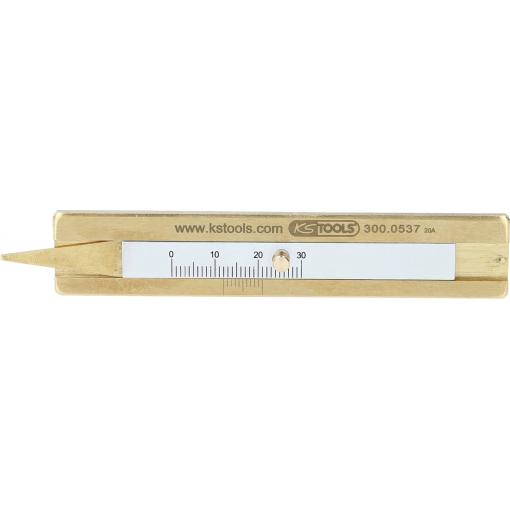Měřič hloubky profilu pneumatik 0 - 30 mm KS Tools 300.0537