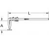 KS Tools 300.0525 Měřič opotřebení brzdových BUBNŮ PRO OSOBNÍ VOZIDLA 0-300 mm, 410 mm