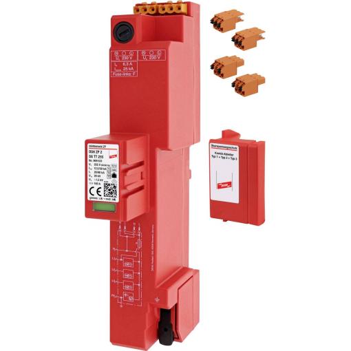 DEHN 909631 DSH ZP 2 SG TT 255 kombinovaný chránič proti přepětí Přepětová ochrana pro: sběrnice 40 mm Piece 1 ks