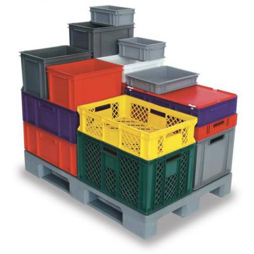 BRB Lagertechnik 1657974 stohovací zásobník , Basic, vhodné pro potraviny, (d x š x v) 600 x 400 x 220 mm, bílá, 1 ks