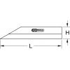 KS Tools 300.0638 Precizní vlasové pravítko, 500 mm
