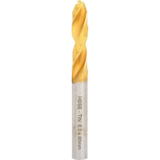 KS Tools 332.0208 Vrtačka HSSE-TiN, 8mm