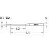 KS Tools 162.0412 Vytloukač závlaček brzd, 8-hran, Ø 6 mm