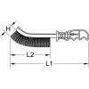 KS Tools 201.2301 Univerzální drátěný kartáč z nerezu, 250 mm