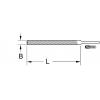 KS Tools 161.0950 Pilník na brzdový třmen, 150 mm, bez držadlo