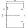 OBO Bettermann 6277300 parapetní lišta (d x š) 2000 mm x 130 mm 1 ks bílá