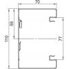OBO Bettermann 6277003 parapetní lišta (d x š) 2000 mm x 110 mm 1 ks
