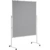 Maul moderační tabule MAULpro (š x v) 120 cm x 150 cm textil šedá včetně odkládací misky, včetně držáku bloku, včetně koleček, oboustranně použitelné, nástěnka