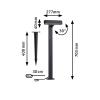 Paulmann Poller ITO horizontal 94546 Osvětlovací systém Plug&Shine LED zahradní reflektor LED 6 W teplá bílá antracitová