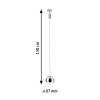 Paulmann Pendel Capsule svítidla do lištových systémů (230 V) URail 6 W LED chrom (matný), chrom