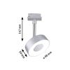 Paulmann Spot Circle svítidla do lištových systémů (230 V) URail 5 W LED chrom (matný)