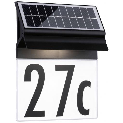 Paulmann 94694 Solar Housenumber solární osvětlení čísla domu Energetická třída (EEK2021): A (A - G) teplá bílá černá
