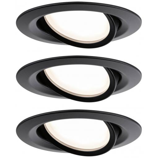 Paulmann 93080 Set Nova Plus LED vestavné svítidlo, LED, 18 W, černá