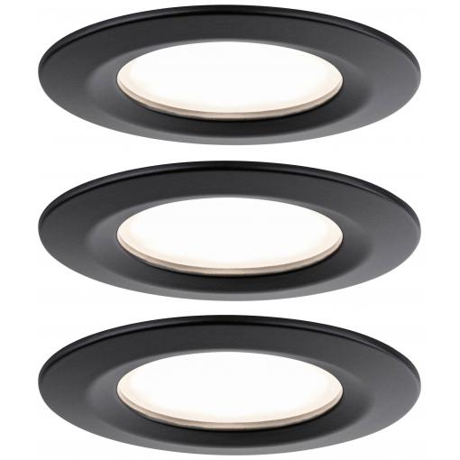 Paulmann 93081 Set Nova Plus LED vestavné svítidlo, LED, 18 W, černá