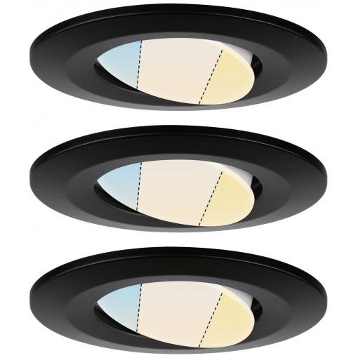 Paulmann 93096 Calla WhiteSwitch LED vestavné svítidlo, LED, 15 W, černá (matná)