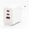 Nabíjecí adaptér Powerton 65W, 2× USB-C, 1× USB-A, GaN technologie