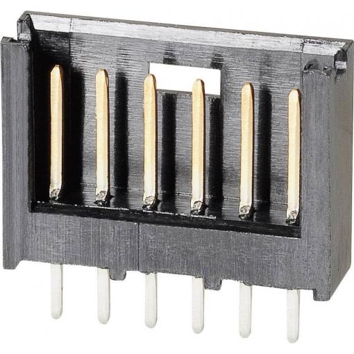 Kolíková lišta MOD II TE Connectivity 280371-2, přímá, 2,54 mm, černá