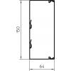 OBO Bettermann 6248640 kabelová lišta držák kabelů (d x š x v) 2000 x 150 x 64 mm 1 ks bílá